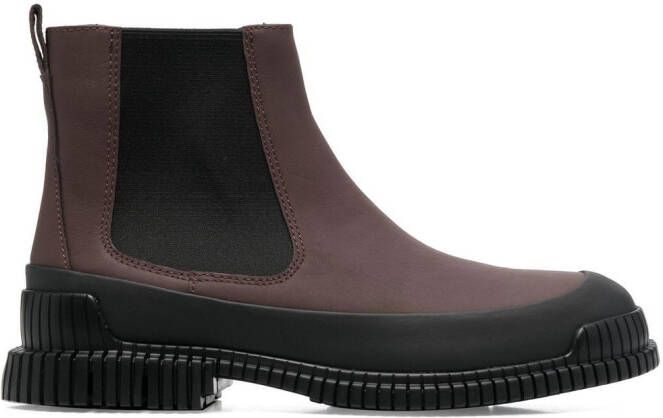 Camper Pix leather ankle boots Brown