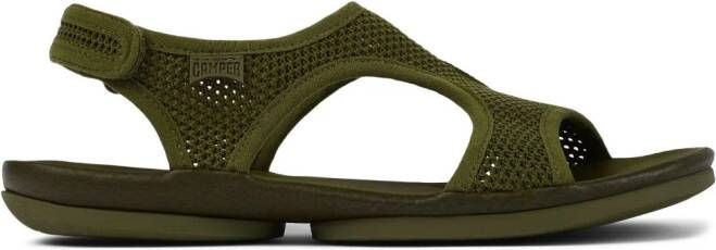 Camper Right mesh slingback sandals Green