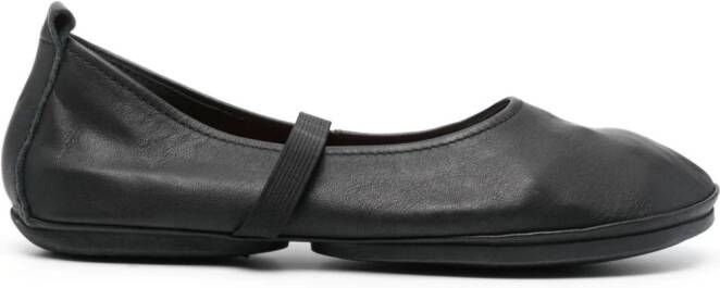 Camper Right Nina leather ballerina shoes Black