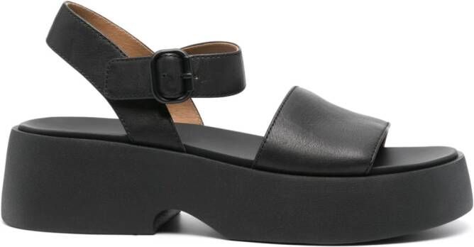 Camper Tasha 55mm leather sandals Black