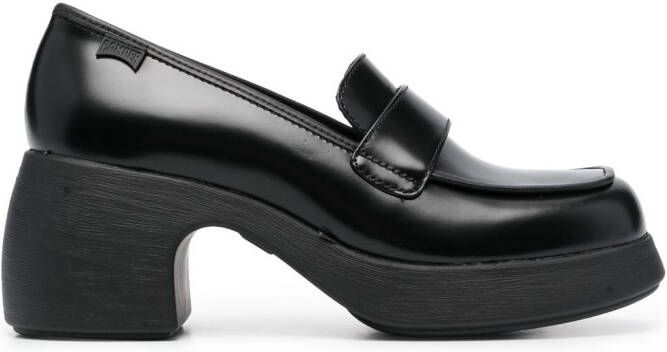Camper 65mm Thelma heeled loafers Black