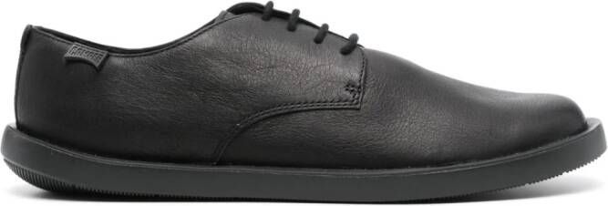 Camper Wagon leather derby shoes Black