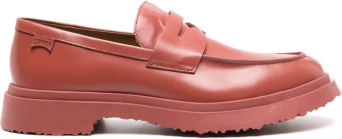 Camper Walden penny-slot leather loafers Red