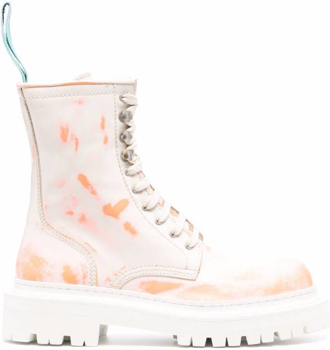 CamperLab Eki chunky-sole lace-up boots White