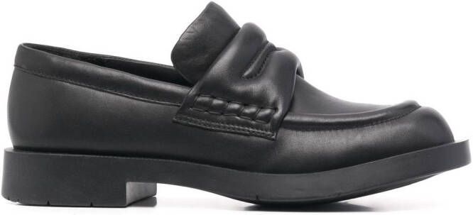 CamperLab leather round-toe loafers Black