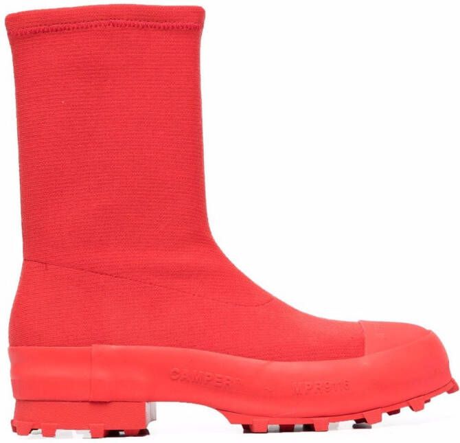 CamperLab ridged-sole boots Red