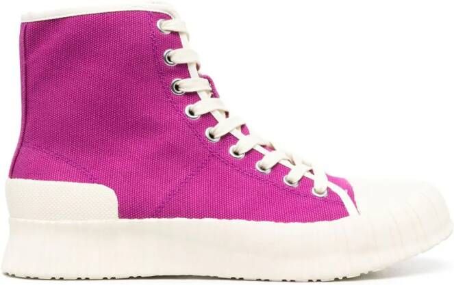 CamperLab Roz canvas high-top sneakers Pink