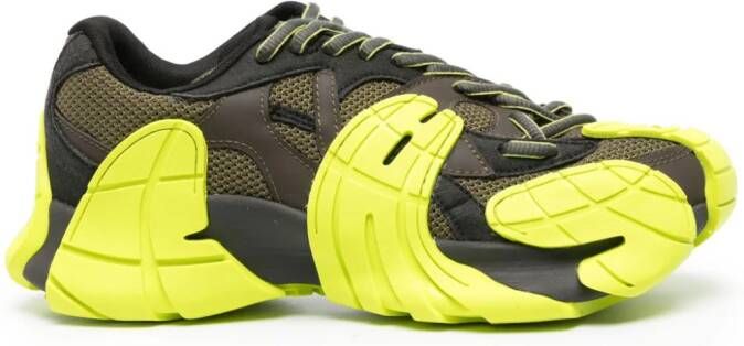 CamperLab Tor ta panelled mesh sneakers Green
