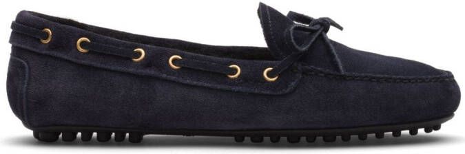 Car Shoe suede driving shoes Blue