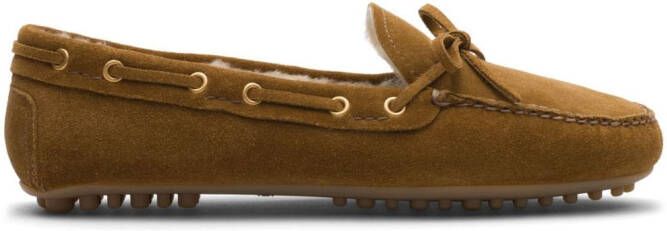Car Shoe suede driving shoes Brown