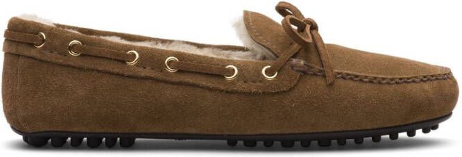 Car Shoe suede driving shoes Brown