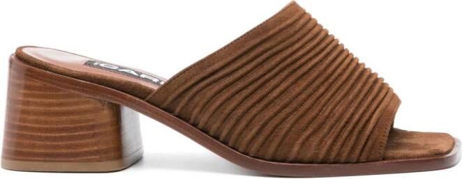 Carel Paris 60mm suede sandals Brown