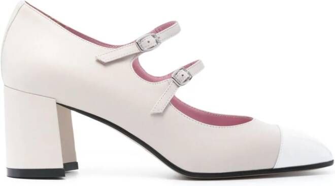 Carel Paris 70mm leather pumps Neutrals