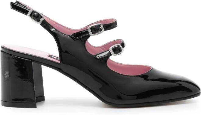 Carel Paris 70mm patent-leather pumps Black