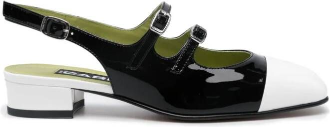 Carel Paris Abricot 30mm leather pumps Black