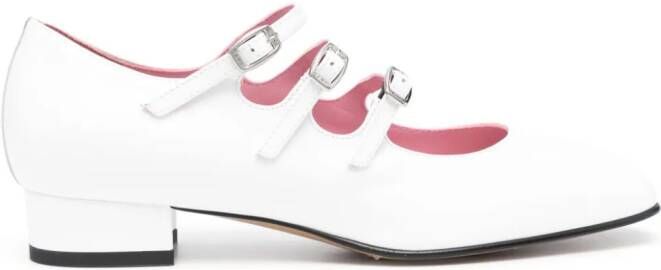 Carel Paris Ariana leather Mary Jane shoes White