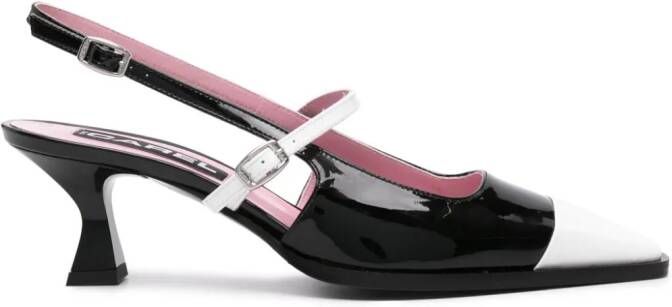 Carel Paris 50mm Cecile slingback pumps Black