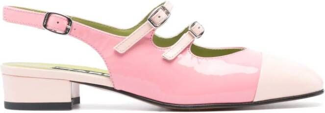 Carel Paris Corail 10mm leather ballerina shoes Pink