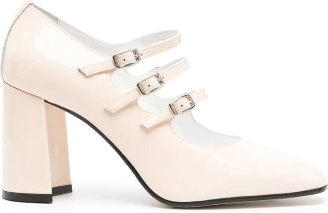 Carel Paris Keel 85mm patent-leather pumps Neutrals