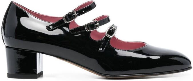 Carel Paris Mary Jane side-buckle pumps Black