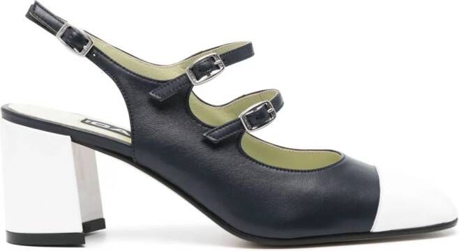 Carel Paris Papaya 60mm leather pumps Blue