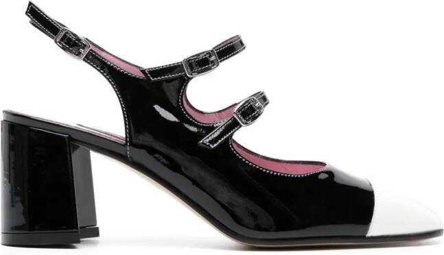 Carel Paris Papaya 60mm patent leather pumps Black