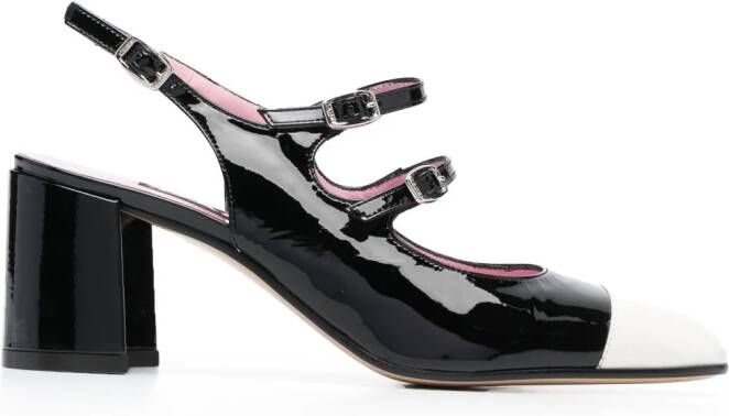 Carel Paris Papaya 65mm two-tone pumps Black