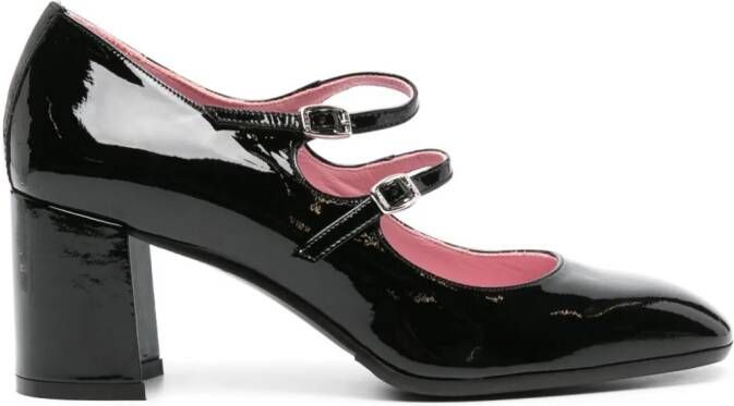 Carel Paris patent-leather Mary Jane pumps Black