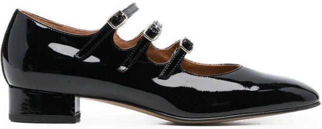 Carel Paris 30mm patent leather pumps Black