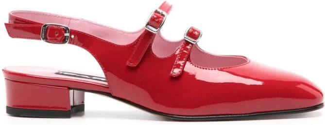Carel Paris Peche patent leather pumps Red