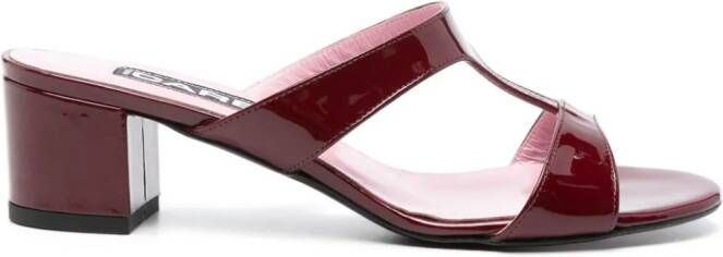Carel Paris 50mm Pyramide sandals Red