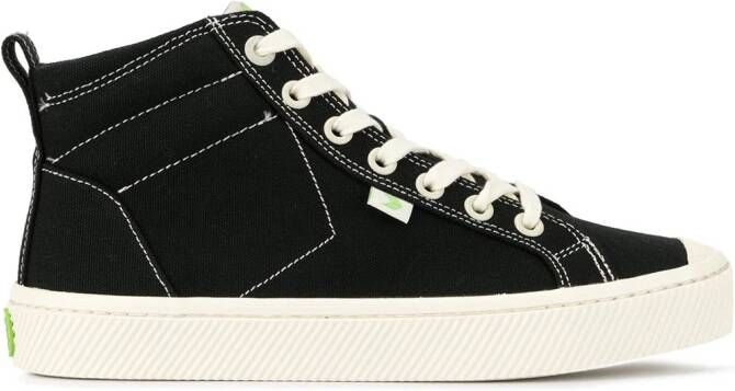 Cariuma OCA high-top canvas contrast thread sneakers Black