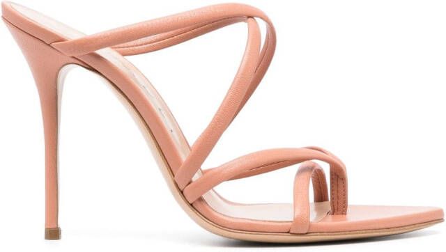 Casadei 100mm Julia Lucrezia sandals Neutrals