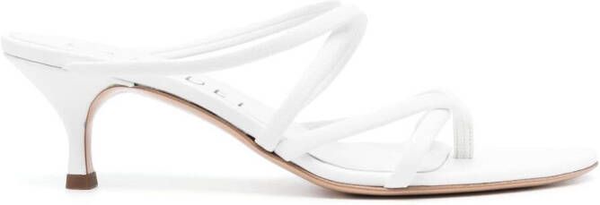 Casadei 50mm Lucrezia sandals White