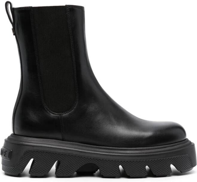 Casadei 60mm leather ankle boots Black