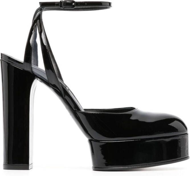Casadei Betty 120mm platform pumps Black