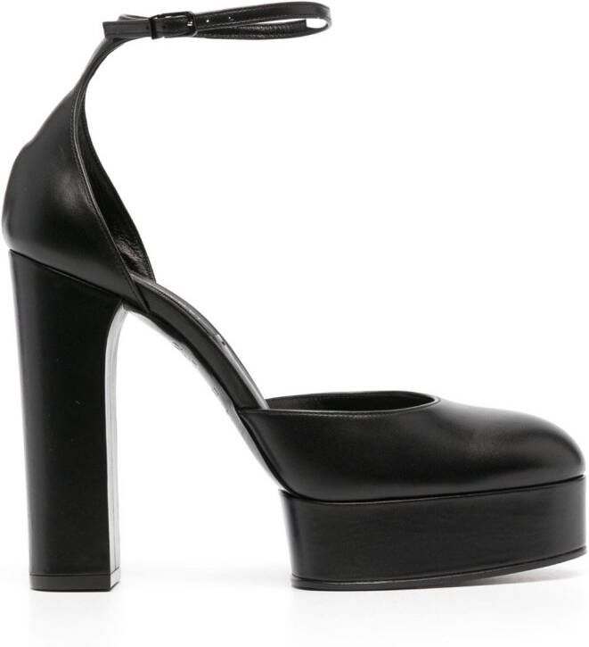 Casadei Betty 130mm platform pumps Black