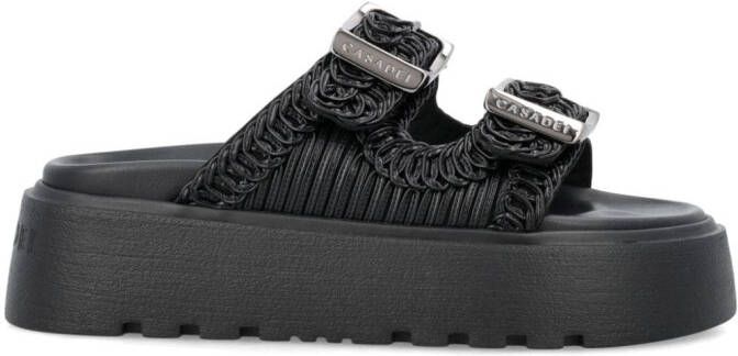 Casadei Birky Ale flatform slides Black