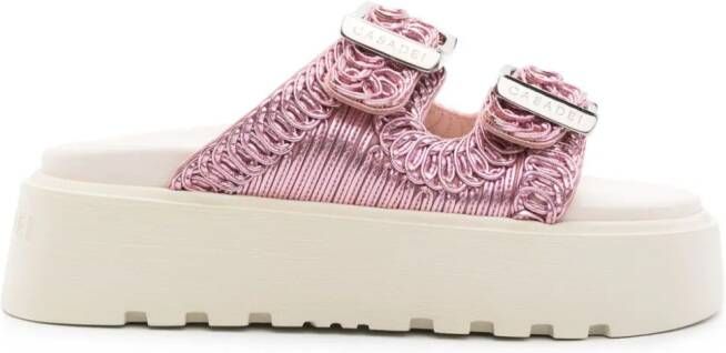 Casadei Birky Ale flatform slides Pink