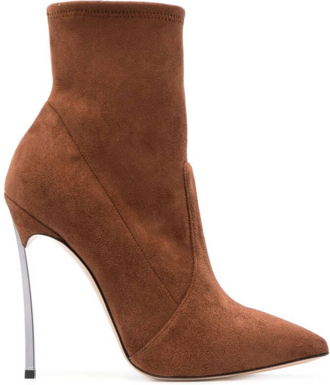Casadei Blade Arceus 130mm ankle boots Brown