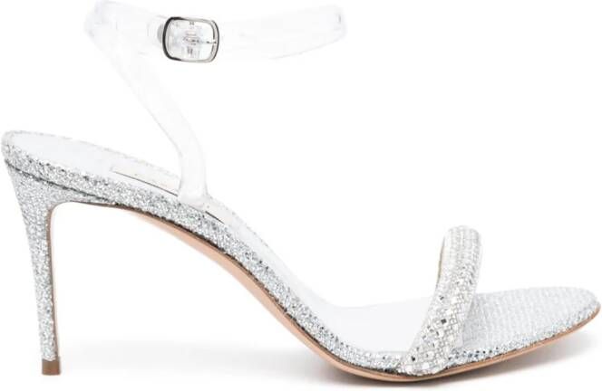 Casadei 90mm Blade Stratosphere sandals Silver