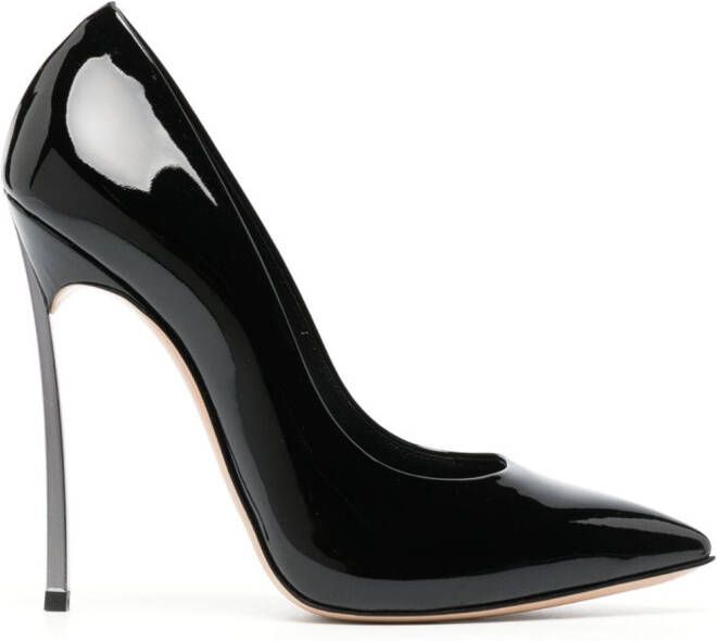 Casadei Blade Tiffany 115mm patent-leather pumps Black