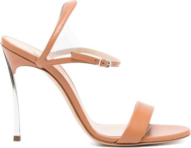 Casadei Blade V Celebrity 110mm sandals Brown