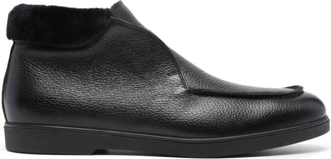 Casadei Cervo leather boots Black