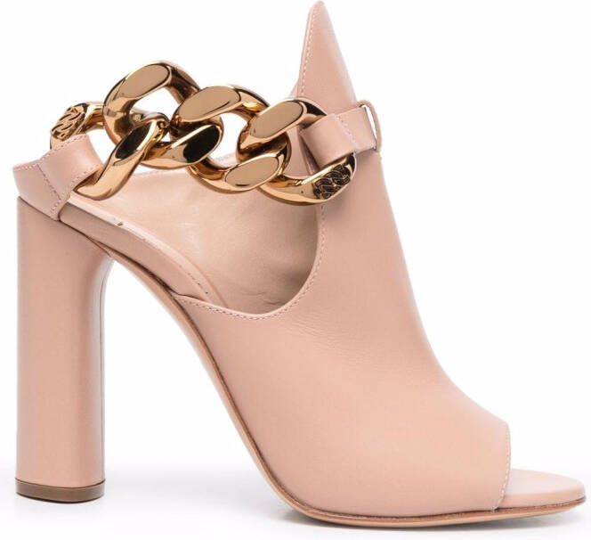 Casadei chain-detail sandals Neutrals