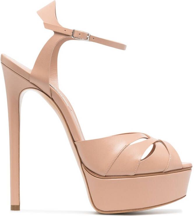 Casadei 40mm Felina sandals Neutrals