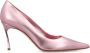 Casadei Flash Goldust metallic-effect pumps Pink - Thumbnail 1
