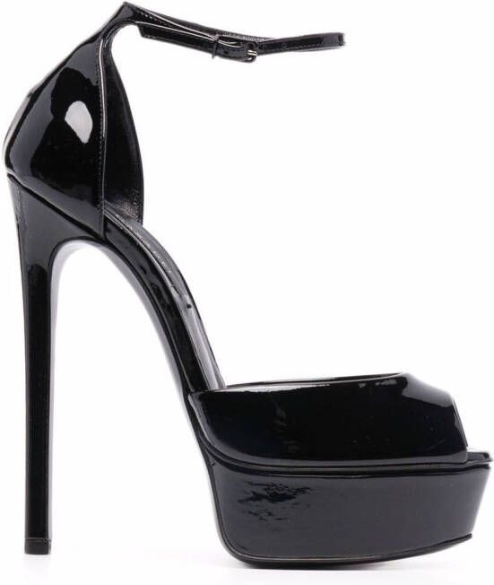 Casadei Flora stiletto sandals Black
