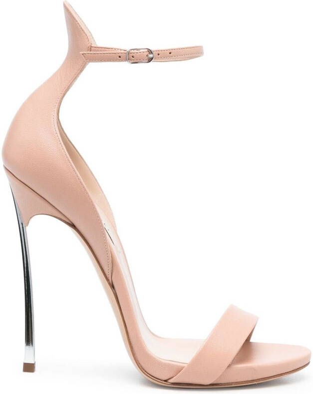 Casadei 115mm Cappa Blade sandals Neutrals