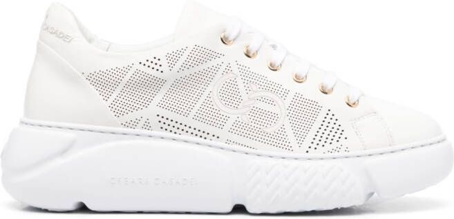 Casadei low-top lace-up sneakers White